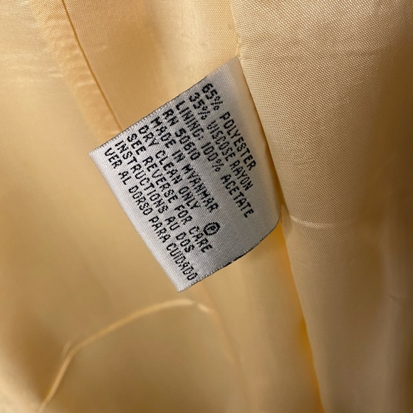 Le Suit vintage yellow women blazer‎ - Picture 4 of 10